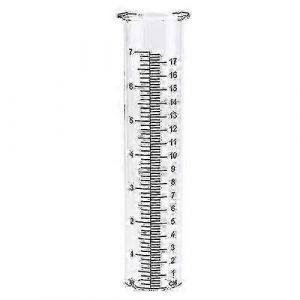 Tube de remplacement en verre de pluviomètre de 7 capacité avec lèvre pour jardin de jardin - Neuf