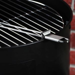 6x brochettes de barbecue premium avec poign&eacute;e, brochette de barbecue double en acier inoxydable 430, brochettes de kebab avec doubles dents (06x brochette double avec curseur) - Neuf