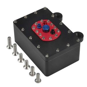 Réservoir de carburant de boîte de récepteur de voiture d'escalade en métal pour 1/10 RC SCX10 D90 Noir - Neuf