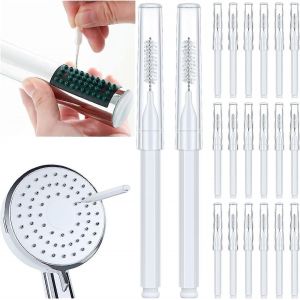 Ventes promotionnelles Brosse de nettoyage de pomme de douche pour petit trouOutil de nettoyage de pomme de douche multifonctionnel Buse anti-obstructionBrosses de nettoyage Picks pour Hou - Neuf