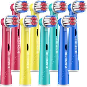 Nsiecd-Lot De 8 T&ecirc;tes De Brosse &Agrave; Dents Pour Enfants Oral B, T&ecirc;tes De Brosse &Agrave; Dents Pour Un Nettoyage En Profondeur Et Pr&eacute;cis, T&ecirc;tes De Rechange Pour Brosse &Agrave; Dents &Eacute;lectriques Pour Enfants - Neuf