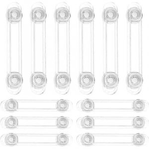 Serrure de meuble 12 Pcs Serrures de scurit pour bb enfant,garde-robe bb scurit plastique transparent - Neuf