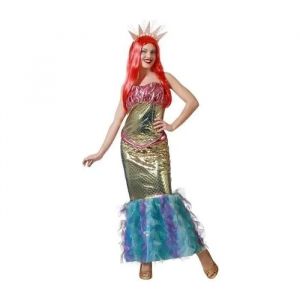 D&eacute;guisement Femme Sir&egrave;ne - Atosa - Robe Longue - Multicouleur - Tissu Lam&eacute; - Pour Fille &Agrave; Partir De 3 Ans - Neuf