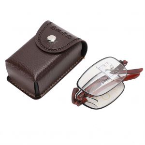 Lunettes De Lecture Multifocales Pliables Anti-Fatigue Visuelle, Anti-Rayons Bleus, Presbytes (+350, Monture Fauve) - Neuf