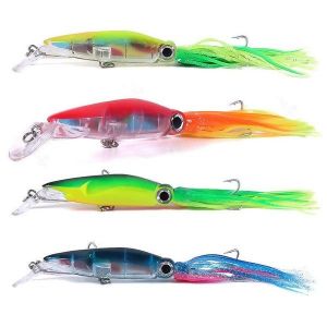 Kit De Leurres De Simulation De Calmar De Qualit&eacute; Sup&eacute;rieure &iquest; App&acirc;t De P&ecirc;che Robuste Pour L'achigan, Le Dor&eacute;, Le Thon Et Plus Encore &iquest; Design Irr&eacute;sistible Et Hame&ccedil;ons Pointus - Neuf