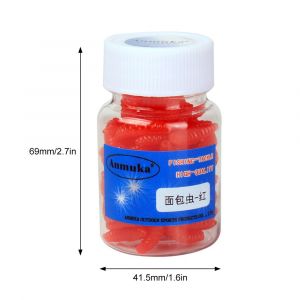 80 PièCes 2 Cm Leurre De PêChe En Plastique Souple Artificiel Mouche Ver Ver AppâT Souple Leurres - Neuf