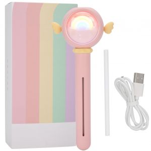Mini brumisateur pour le visage, humidificateur et diffuseur portable USB, mignon, dessin anime, pour la maison et le bureau, rose - Neuf