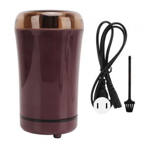 Hjlian Moulin A Cafe Electrique Multifonction, Lame En Acier Inoxydable, Portable, Petit Broyeur Electrique Pour Epices Et Herbes, 150 W, Violet, Prise Us 110 V - Neuf