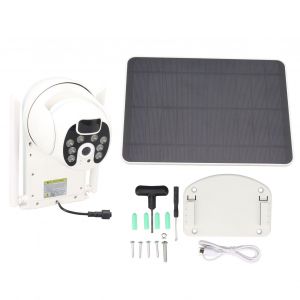XYONG Camera de securite solaire exterieure, installation simple, sans fil, 1080p, 2,4 GHz, pour jardin - Neuf
