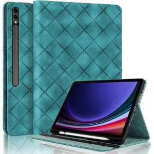 Kal-Coque Pour Samsung Galaxy Tab S10 Plus/ S9 Plus/ S9 Fe Plus 12.4 Pouces Avec Fente De Stylo, Flip Cuir Pu Tablet Housse Avec Fonction Support &Eacute;tui Pour Galaxy Tab S9 Plus - Vert - Neuf