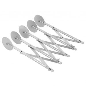 Multi-Roue En Acier Inoxydable De La P&acirc;te De Coupe-P&acirc;te Pour La Cuisson, Heavy-Duty 5-Lame De Conception, Poign&eacute;e Ergonomique, Facile &Agrave; Nettoyer - Neuf