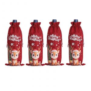 Linge De Manchon De Bouteille Durables D'Emballage De Cadeau Avec Cordon R&eacute;glable Bouteille De Vin Sac Pour Le Vin De Liqueur Pr&eacute;sente Bourgogne - Neuf