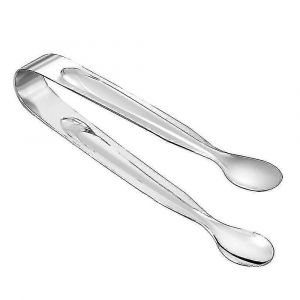 Jinyi Tong U-Sd Moins Acier Pinces &Agrave; Glace S Kit Pinces Mini Pince De Service Pour Kit Bar &Agrave; Th&eacute; (2pcs,Argent) - Neuf