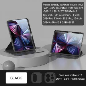 360 ° Étui De Protection Rotatif Pour Ipad 10E Génération, Étui Pour Tablette Ipad Pro 11 ""12.9 A16 11E 9E 7E 8E 11 10 9 Air 13 iPad 7th 8th 9th-Rouge - Neuf