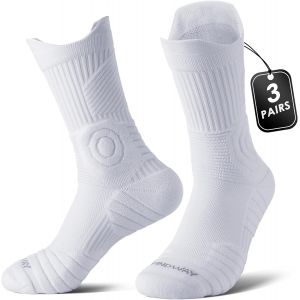 Ulteronixshop-Compression Chaussettes Running Homme Femme Chaussettes Sport Respirantes Anti Ampoule,Randonn&eacute;e Contention&sport Course (3 Paires) - Neuf