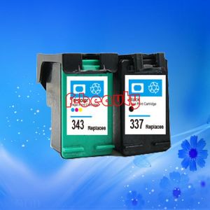 Cartouche d'encre 343 337 de haute qualité, compatible avec HP 5940 6940 6980 D4160 6310 6315 2575 8050 4180 D5160 - Neuf