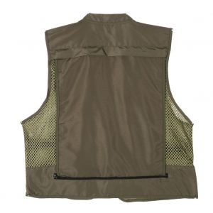 Veste-Gilet Utilitaire En Maille Multi-Poches Pour Homme (Vert Xl) - Neuf