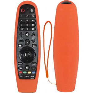 Housse Coque En Silicone Pour Lg Magic Tv Télécommande, An-Mr19Ba An-Mr18Ba An-Mr600 Mr650 An-Mr20Ga Akb75855501, Etui De Protection Pour Lg Télécommande, Antidérapage, Antisismique, Lavable (Orangé) - Neuf