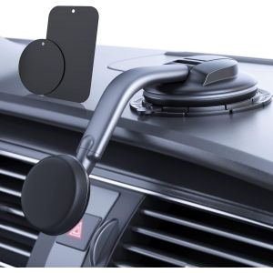 Kal-Support De Téléphone Magnétique Pour Voiture, Aimants Puissants Et Ventouse De Qualité Militaire, Support De Téléphone Portable Pour Tableau De Bord, Pare-Brise, Support De Téléphone Portable Pou - Neuf