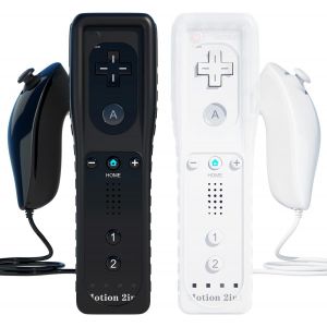 Lot De 2 T&eacute;l&eacute;commandes De Rechange Pour Wii, Motion Plus Et Nunchuck (Noir Et Blanc) - Neuf