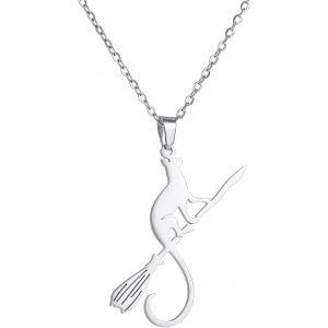 Kal-Collier &Agrave; Pendentifs De Chat Mignon En Acier Inoxydable Colliers De Chat Collier De La Meilleure Amie Collier Des Fans De Chat Bijoux Cadeaux Pour Femme Fille - Neuf