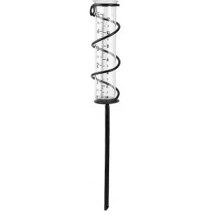 Ventes Promotionnelles 12ml Verre Spirale Pluviomètre Piquet Outil De Gestion Des Conditions Météorologiques Jardin Jardin (Clair) - Neuf
