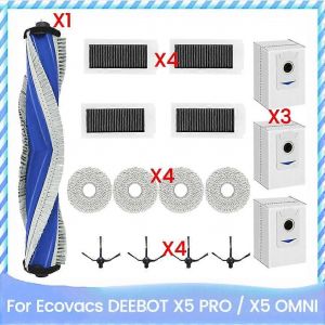Lot de 16 pi&egrave;ces de rechange pour aspirateur X5 PRO / X5 Pro OMNI, chiffon de nettoyage, filtre HEPA, brosse lat&eacute;rale principale - Neuf