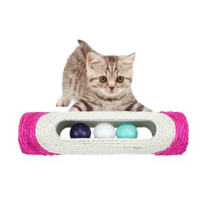 Arbre &Agrave; Chat En Sisal Avec Balles Sonores Pour Un Jeu Interactif Et Le Griffage - Neuf