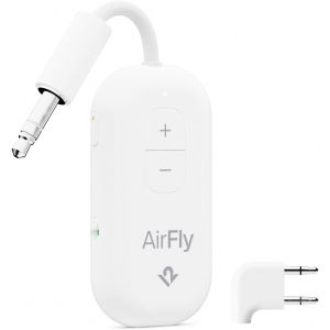 VornixorSarlshop-AirFly Pro 2 Deluxe | &Eacute;metteur/r&eacute;cepteur sans Fil avec Partage Audio pour 2 AirPods/Casques sans Fil - Avion, Salle de Sport, Voiture - Neuf