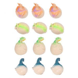 Lot de 12 balles anti-stress a pression lente, jouet sensoriel en forme de dinosaure - Neuf