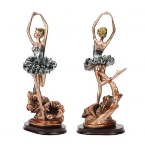Figurine En Resine En Forme De Ballerine, Decoration Pour La Maison, Cadeau D'anniversaire Ou De Mariage - Neuf