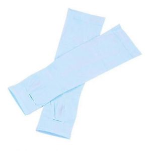 Paire De Manchons De Compression De Bras Antidérapants De Protection Uv Solaire Pour Bleu - Neuf