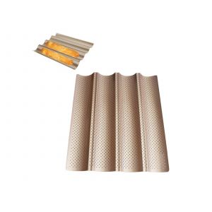 Plaques De Cuisson Antiadh&eacute;sives Perfor&eacute;es Pour Baguettes (Lot De 2) - Neuf