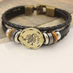Bracelet Punk Signe Du Zodiaque Scorpion - Neuf