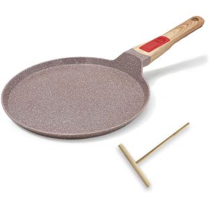 Po&ecirc;le &Agrave; Cr&ecirc;pes 20 Cm En C&eacute;ramique Marron Noir - Neuf