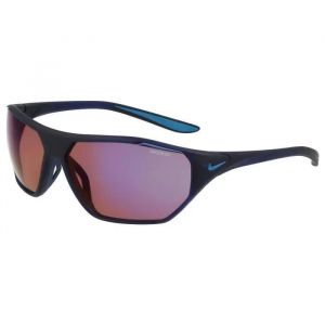 Lunettes De Soleil - Nike - Aero Drift E Dq0999 - Matte Midnight Navy-Road-Blue - Enveloppant - Sport - Neuf