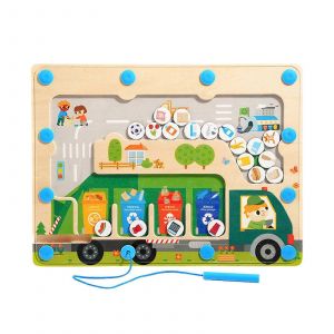 Jouet labyrinthe magn&eacute;tique pour la maternelle, entra&icirc;nement au contr&ocirc;le du stylo, jeu de tri, jeu de motricit&eacute; fine pour enfants, jouet &eacute;ducatif - Neuf