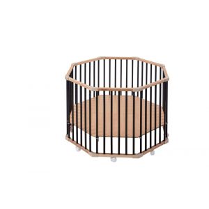 Parc Bébé Octogonal Basile Hybride Noir 104x104x68 - Neuf