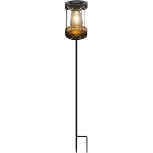 &iquest; Lampe Solaire Bronze Pour L'ext&eacute;rieur &iquest; Lampe Solaire Avec Piquet Au Look R&eacute;tro &iquest; Lanterne Solaire Parfaite Pour Le Jardin, La Terrasse Et Le Balcon &iquest;Ip44 Prot&eacute;g&eacute;e Contre Les Projections D'eau - Neuf