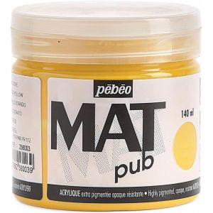 Peinture Acrylique Extra Fine Et Extra Mate - Jaune Doré -140ml - Neuf