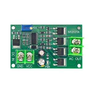 Onduleur 200 W CC 12 V vers CA 12 V, module generateur de signaux a onde carree 50 Hz, 12 W CA 12 V vers 220 V IV1212TA - Neuf