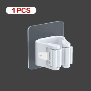 Crochets Adh&eacute;sifs Multi-Sp&eacute;cifications,Support Mural Pour Vadrouille,Crochet Pour Balai,Cuisine,Salle De Bains,Organization,Accessoires Pour La Maison.1pcs A Hoods. - Neuf