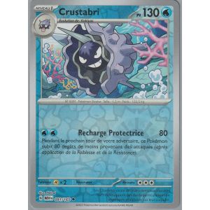 Carte Pok&eacute;mon - Crustabri - 091/165 - Reverse - Ev3,5 151 Mew - Neuf
