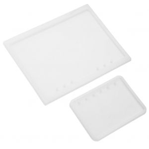 Lot de 2 moules en silicone en forme de carnet A5/A7 pour bricolage, en resine epoxy et cristal - Neuf