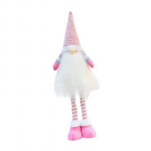 Sans Visage De Poup&eacute;e De La Fen&ecirc;tre De Soir&eacute;e &Agrave; Th&egrave;me Int&eacute;rieur De La Maison De Cadeau De Gnome D&eacute;coration De No&euml;l Barbe Blanche 2025 - Neuf