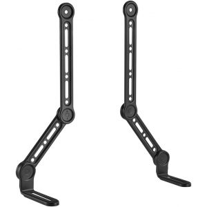 Support Universel pour Barre de Son HZ32-1L - Support TV pour écrans jusqu'à 49" - Peu encombrant - Inclinable et pivotant - Charge maximale : 15 kg - Montage sur écran - Compatible VESA - Neuf