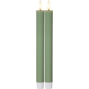 Kalsw-Bougie B&acirc;ton Led Flame Stripe,Lot De 2 En Cire - Neuf