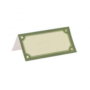 10 MARQUE-PLACES CARTON JARDIN FRAN&Ccedil;AISE 8X4CM - Neuf