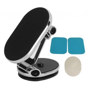 Support De T&eacute;l&eacute;phone Magn&eacute;tique Pour Support Magn&eacute;tique De Voiture Support De T&eacute;l&eacute;phone Universel De Tableau De Bord &Agrave; Rotation 360 Pour V&eacute;hicule Argent - Neuf