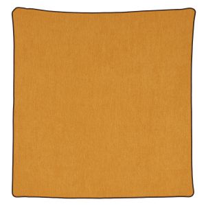 Housse De Coussin Passepoil&eacute;e Effet Velours - Neuf